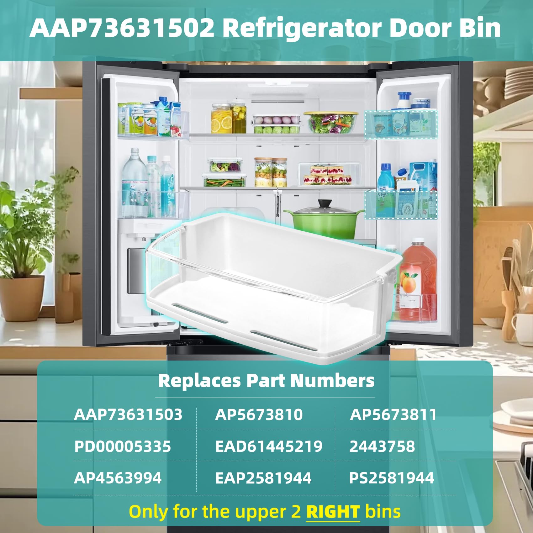 Amazon.com: Upgraded AAP73631502 Refrigerator Door Shelf
