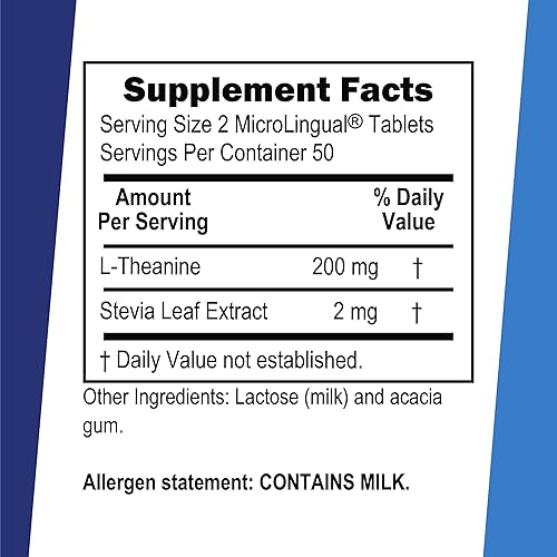 Miniatura 3 de Superior Source L-teanina 200 mg - Suplemento de apoyo a la salud cerebral para adultos - Fórmula suplemento ayuda a dormir mejor y energía diaria -