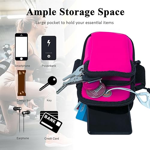 Miniatura 10 de Soporte para teléfono para correr, iPhone 15 14 13 12 11 Pro Max Xs Xr X 8 7 6 Plus SE Mini, Galaxy Ultra S24 S23 S22 S21 S20 Note 20 10, bandas de