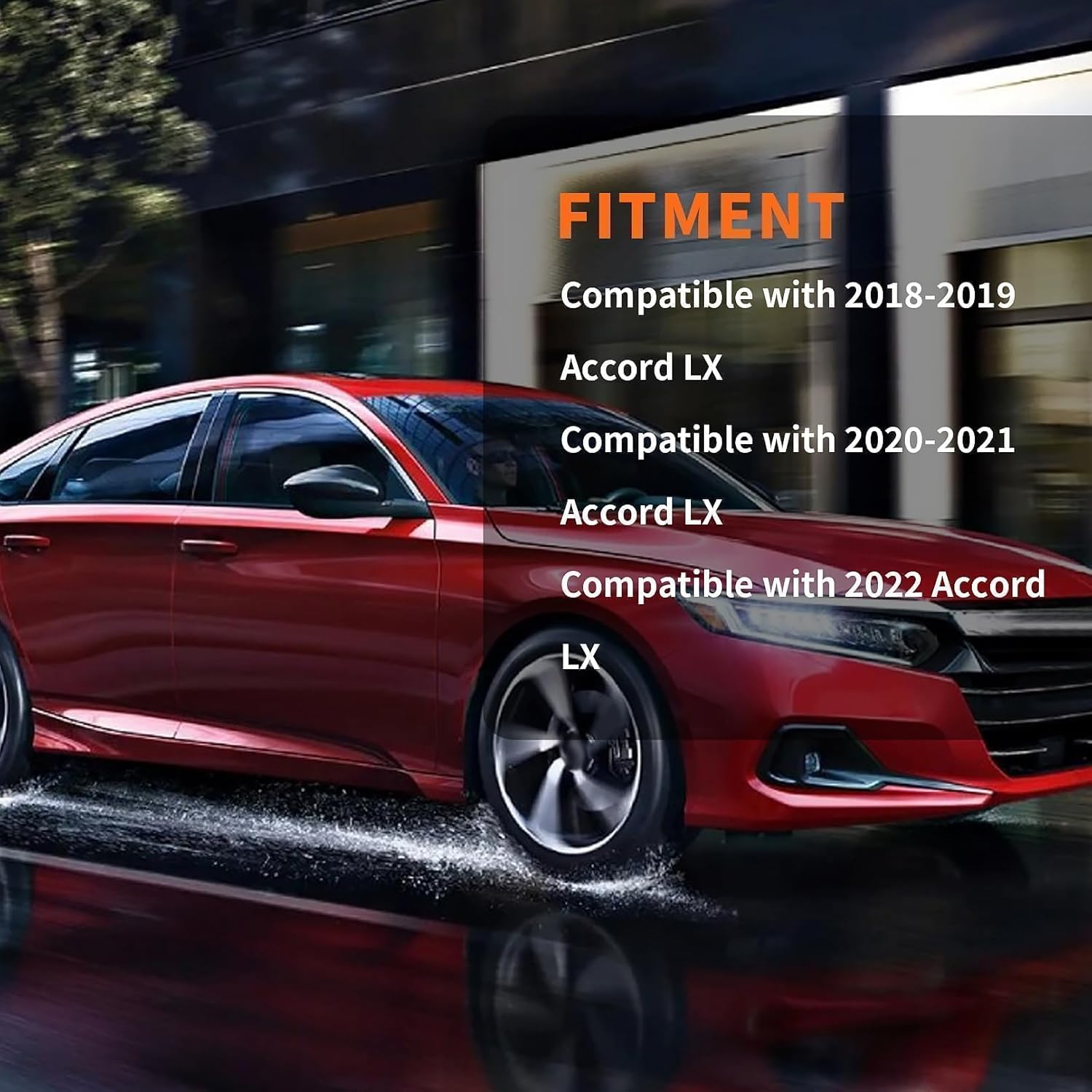 Passenger Side Mirror Assembly Compatible with 2018-2022 Accord Heated Blind Spot Detection Turn Signal Light Power Match to Crystal Black Pearl HO1321330 (8Pins)