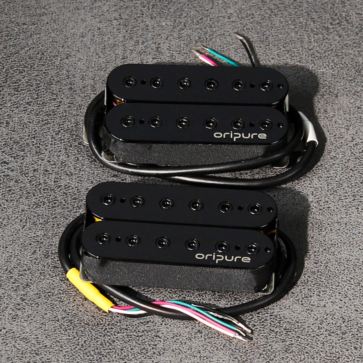 OriPure Alnico 5 Humbucker Pickups Electric Guitar Neck Pickup 7.9K+Bridge Pickup 16.6K, Black, N+B Set, N+B Set - Image 2