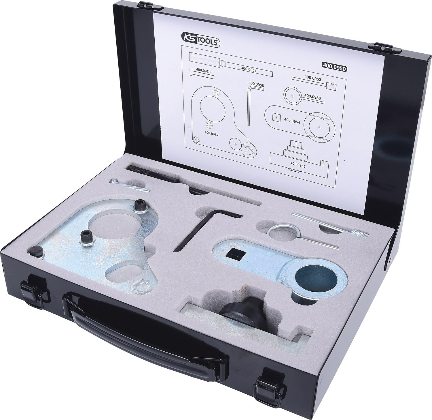 KS Tools 400.0950 Jeu d'outils de calage de distribution pour véhicules Nissan et Renault