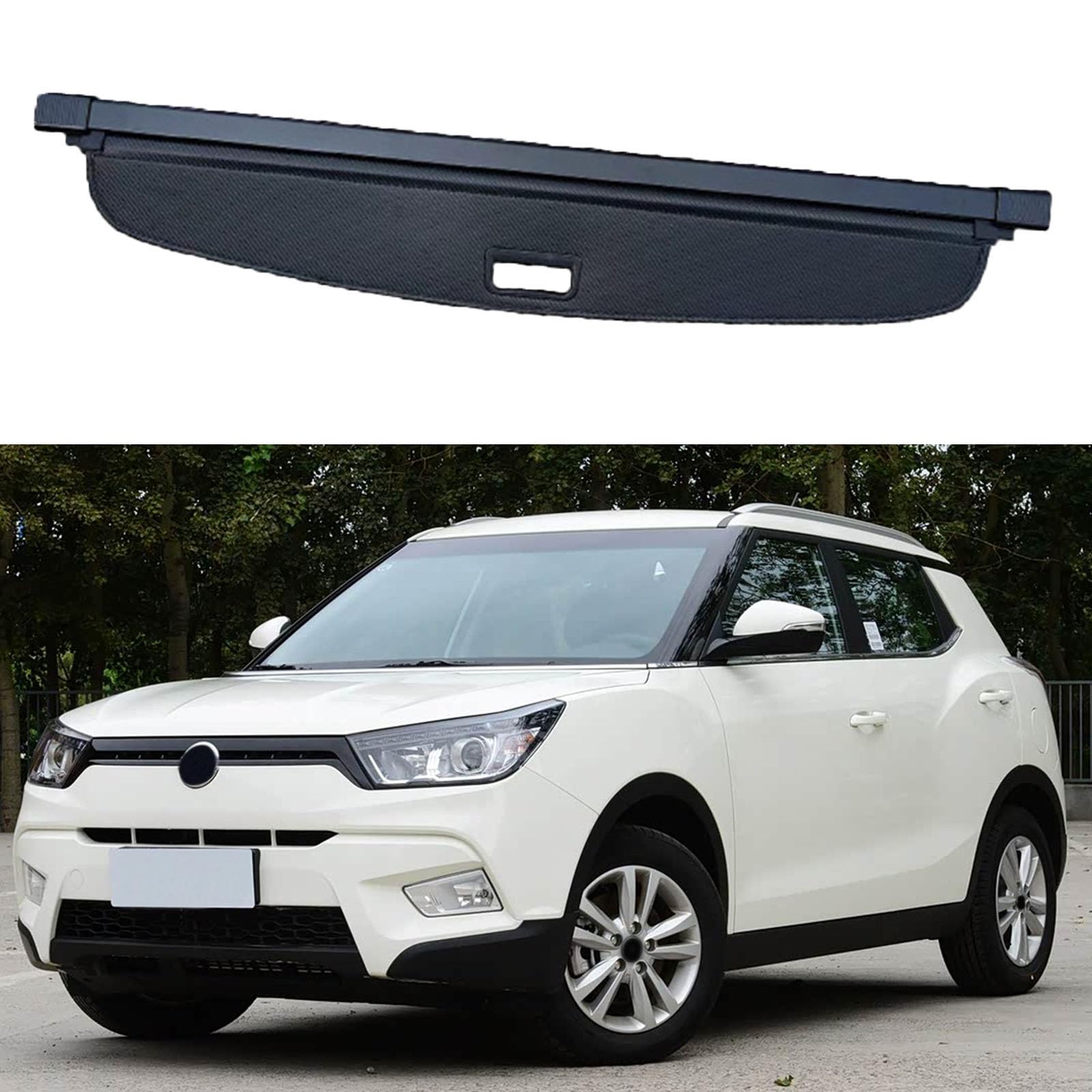 SXLGDW Car Retractable Rear Trunk Parcel Shelf,Compatible with SsangYong Tivolan 2015-2021,Car parts