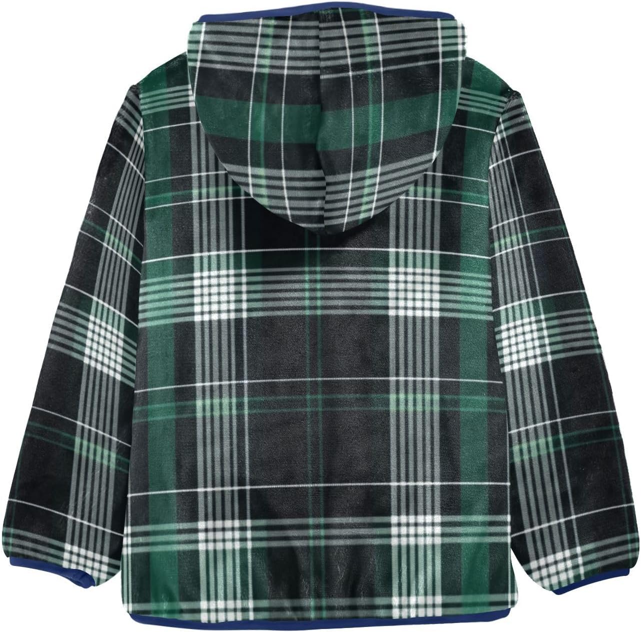 GuoChe Bold Tartan for Fashion Toddler Fleece Zip Up Children Coat