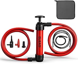 Fluid Transfer Siphon Pump for Gasoline, Multi-Use Liquid Transfer Pump, Fuel Oil Siphon Pumps, Multifunction Hand Inflation Pumps with Inflator Hose adapter, Balloon adapter