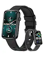 RUIMEN Fitness Tracker, Fitness Watches for Women Men with Heart Rate Monitor Blood Oxygen Sleep Tracker Pedometer, 1.47" Smart Watch Step Calorie Counter for Android iOS IP68 Waterproof (Black)