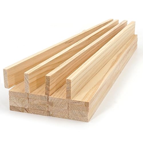 Wood Strips Slats Wooden Dowels for Crafts 1/4"x 1" x