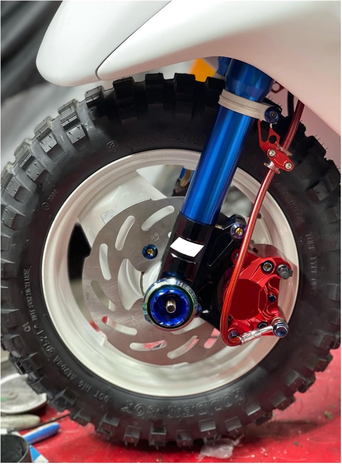 84mm Pitching Motorcycle Brake Caliper Brake P2x34mm Fit for Scooter Rsz Jog GROM MSX125 NIU BWS