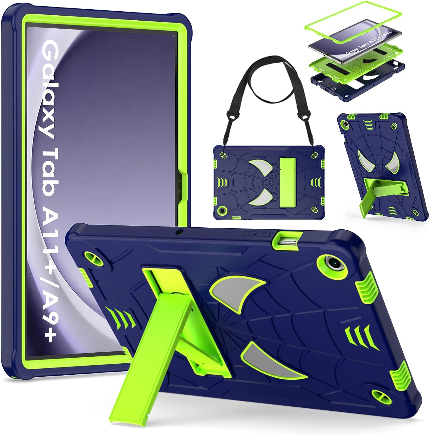 DETUOSI Shockproof Case for Samsung Galaxy Tab A11+ Plus / A9+ 11 Inch