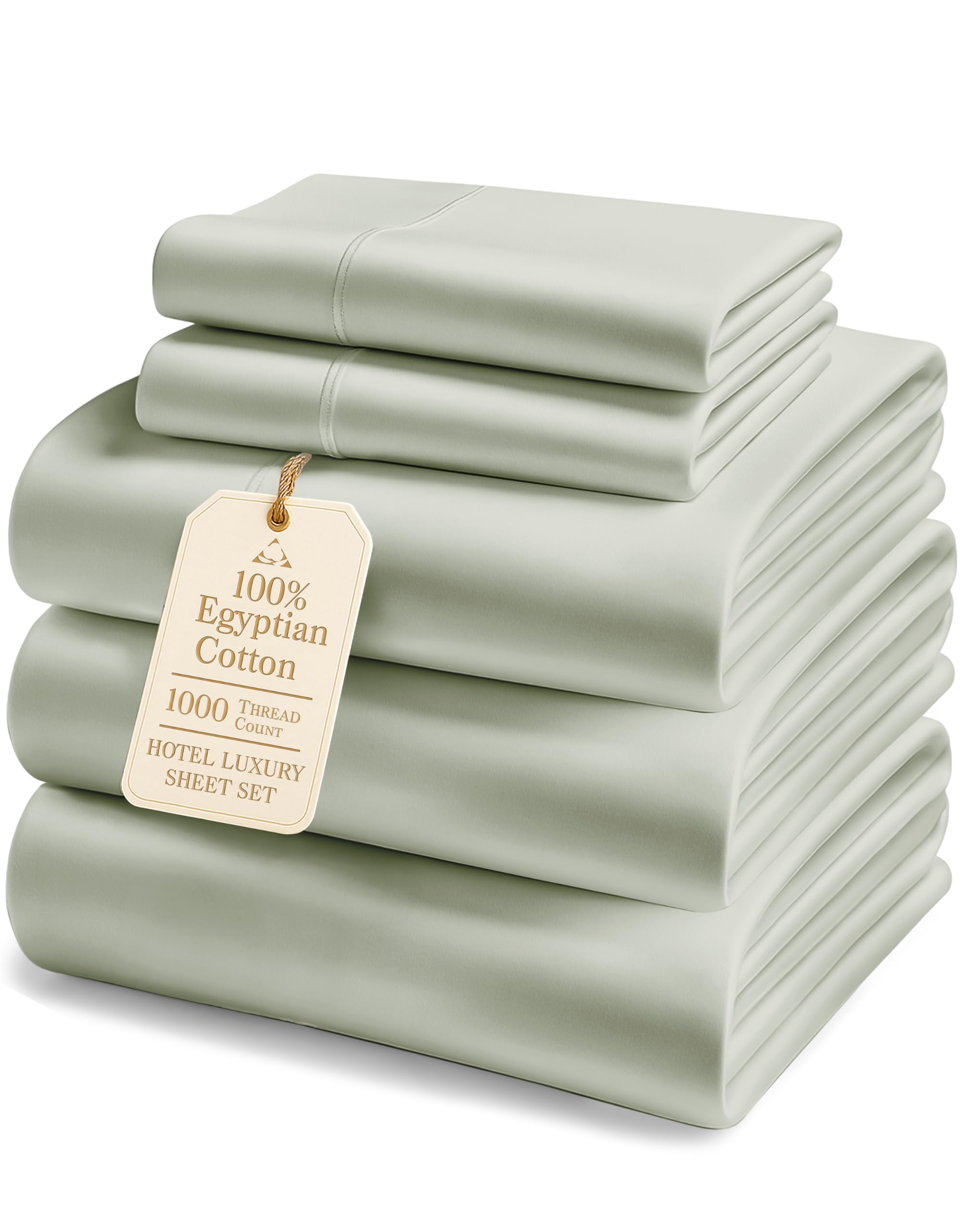 LANE LINEN Egyptian Cotton Split King Sheet Set