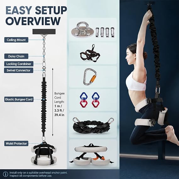 Heavy Duty Bungee Fitness Equipment Set, Bungee Resistance Band