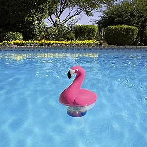 Chlor Schwimmer Flamingo - Dosierschwimmer Für 1" Und 3" Chlortabletten Im Pool