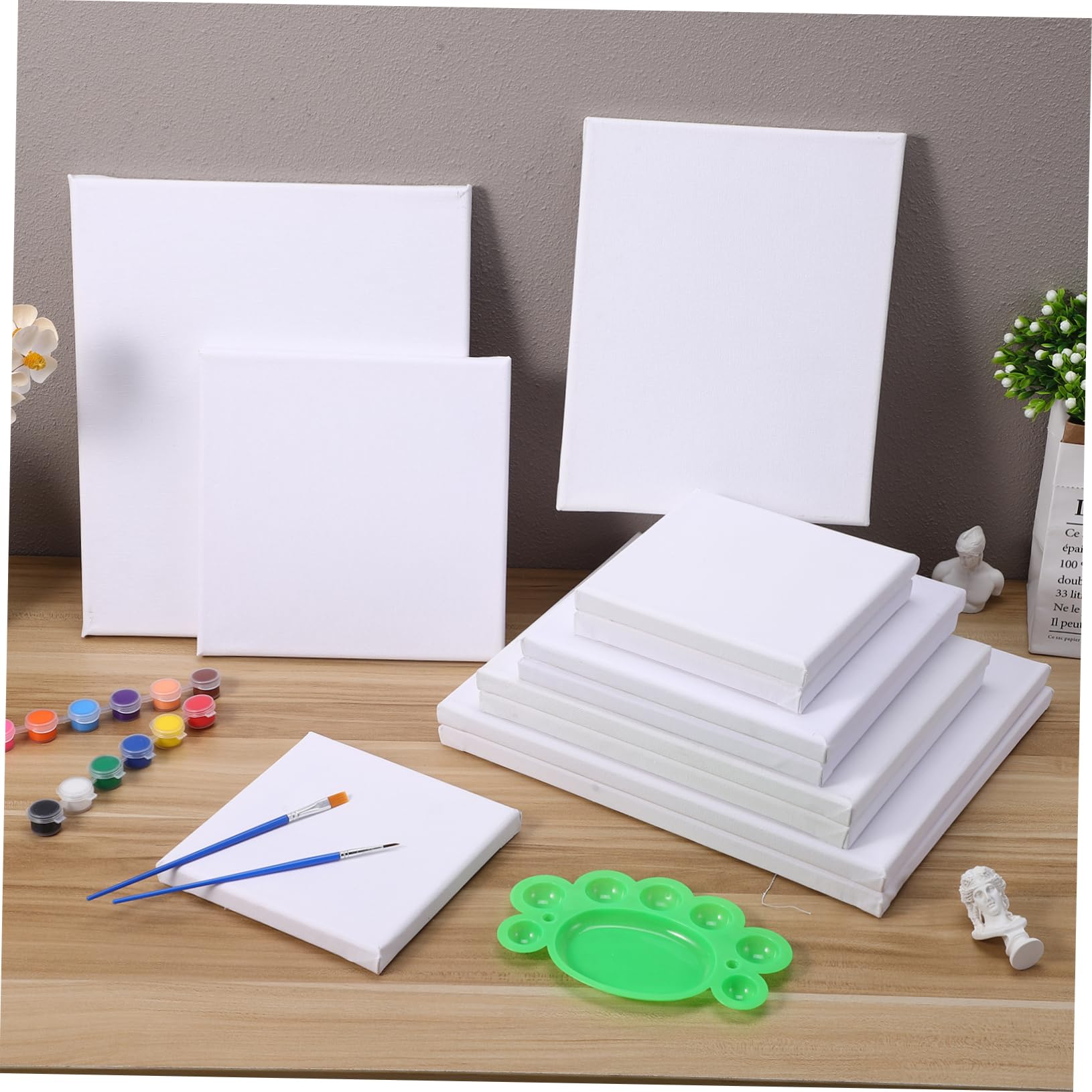 Tavole da Pittura in Cotone Bianco 12 Pezzi per Artista