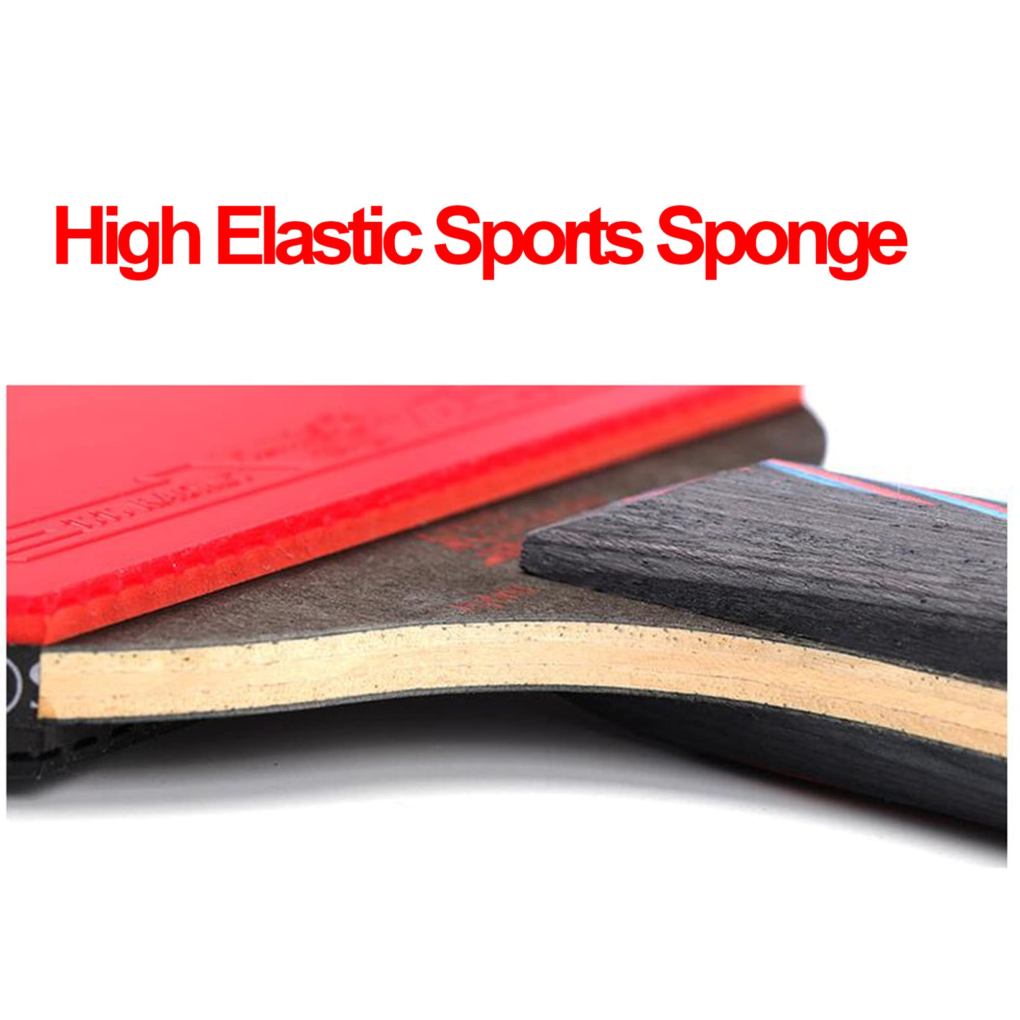 zestaw rakiet do tenisa stołowego, Ping Pong Bat for Sports Training,Rubber