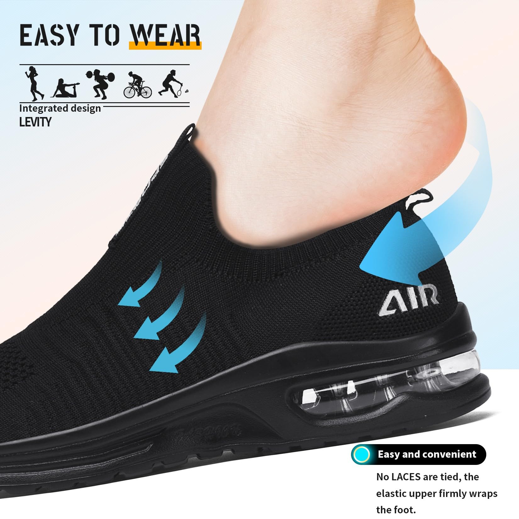 Littleplum Zapatillas deportivas para mujer, ligeras, cómodas, transpirables, de malla