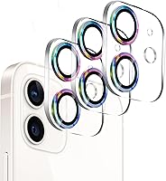 Vista 59 de 3 Pack Tempered Glass Camera Lens Protector for iPhone 12 6.1", Ultra HD, 9H Hardness, Anti-Scratch, Case Friendly, Easy to Install