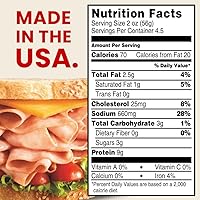 Vista 2 de Hillshire Farm, Jamón con Azúcar Moreno, 9 onzas