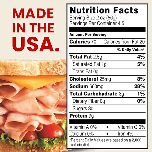 Miniatura 29 de Hillshire Farm Carne de jamón de la selva negra en rodajas ultrafina, 9 onzas