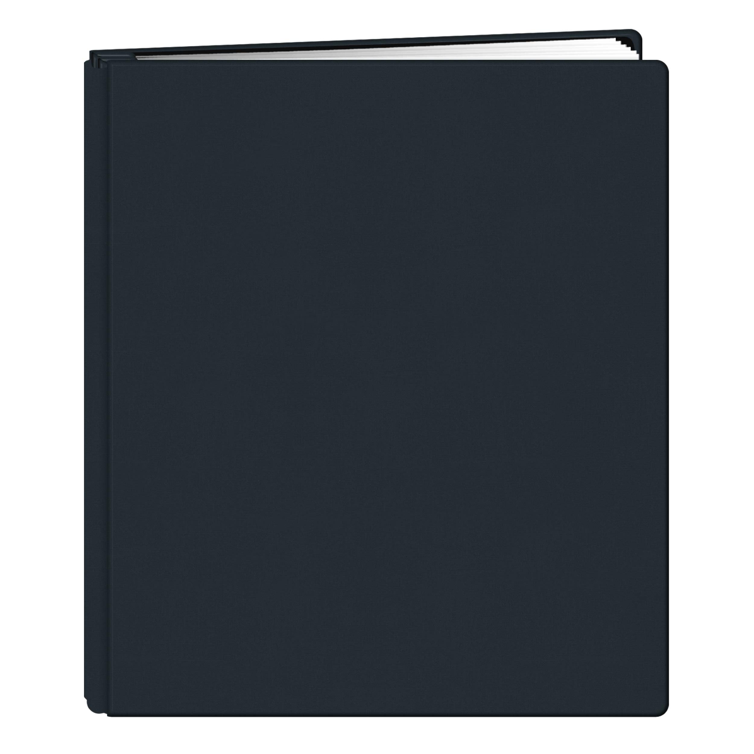 Pioneer Photo Albums 20 Sayfa Aile Hazineleri Deluxe Gece Yarısı Mavisi Kumaş Kapak Karalama Defteri 8,5 x 11-İnç Sayfalar için, Mavi, Beyaz, 29,2 x 25,1 x 3,5 cm