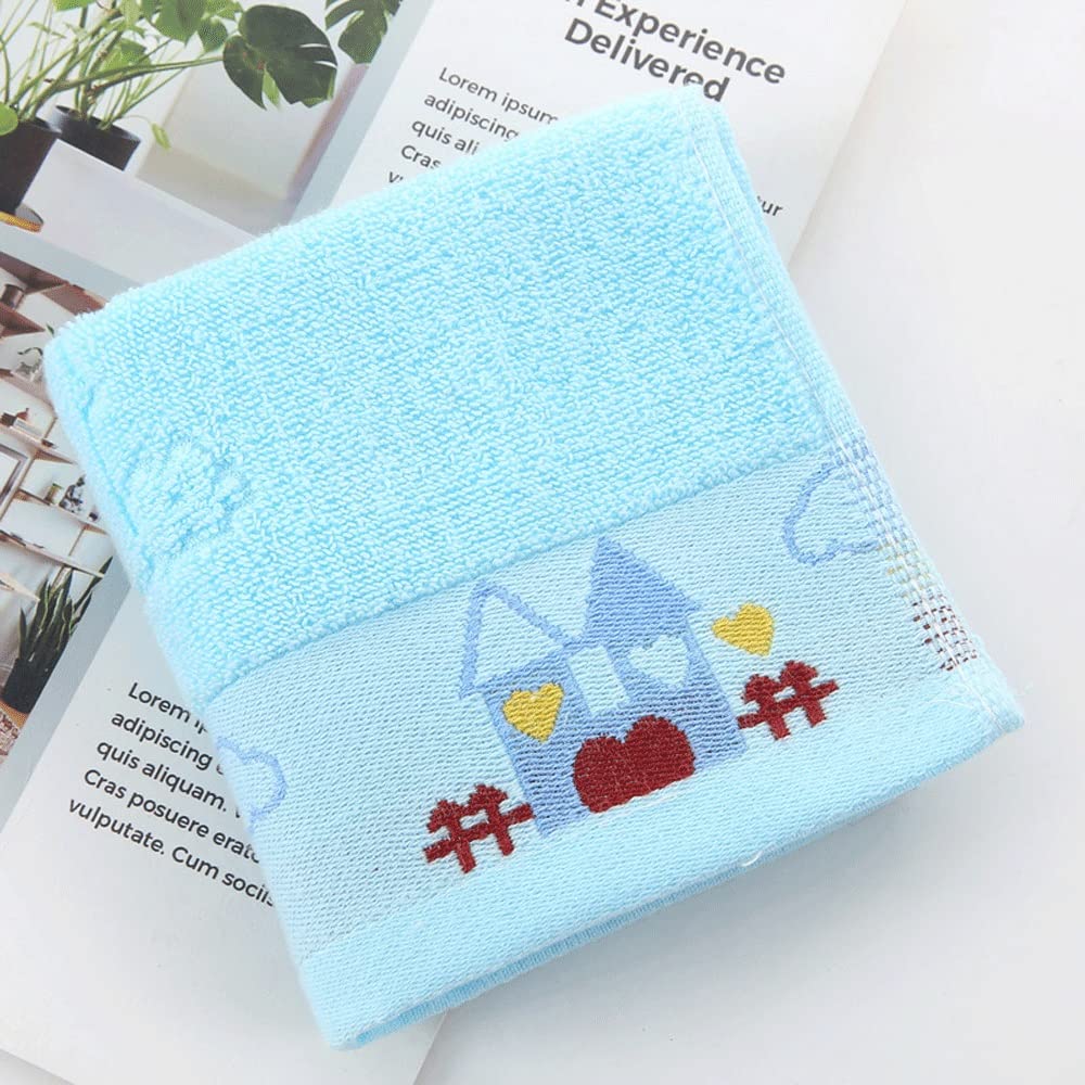 Petite serviette de bain jacquard en coton haut de gamme motif coccinelle