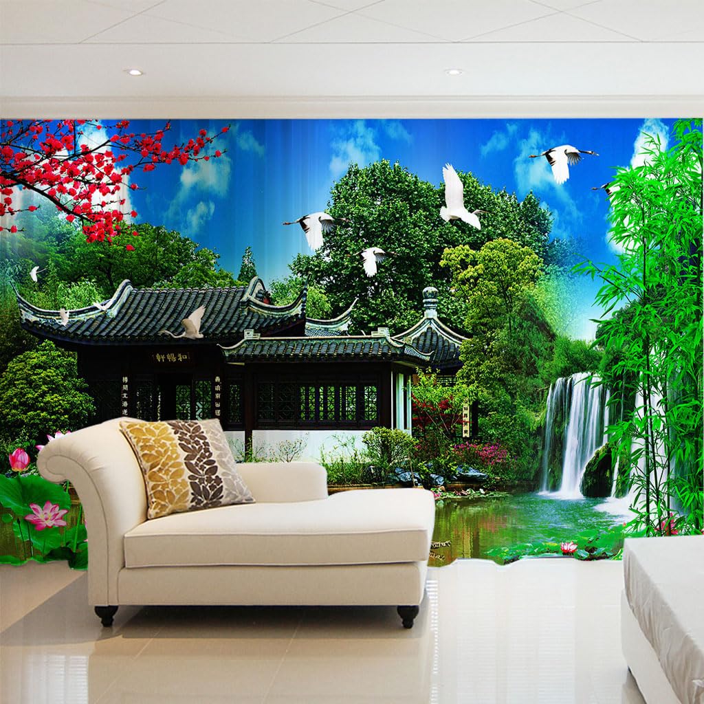 Rideaux et draperies intérieurs cascade verte voilage salon 245cm