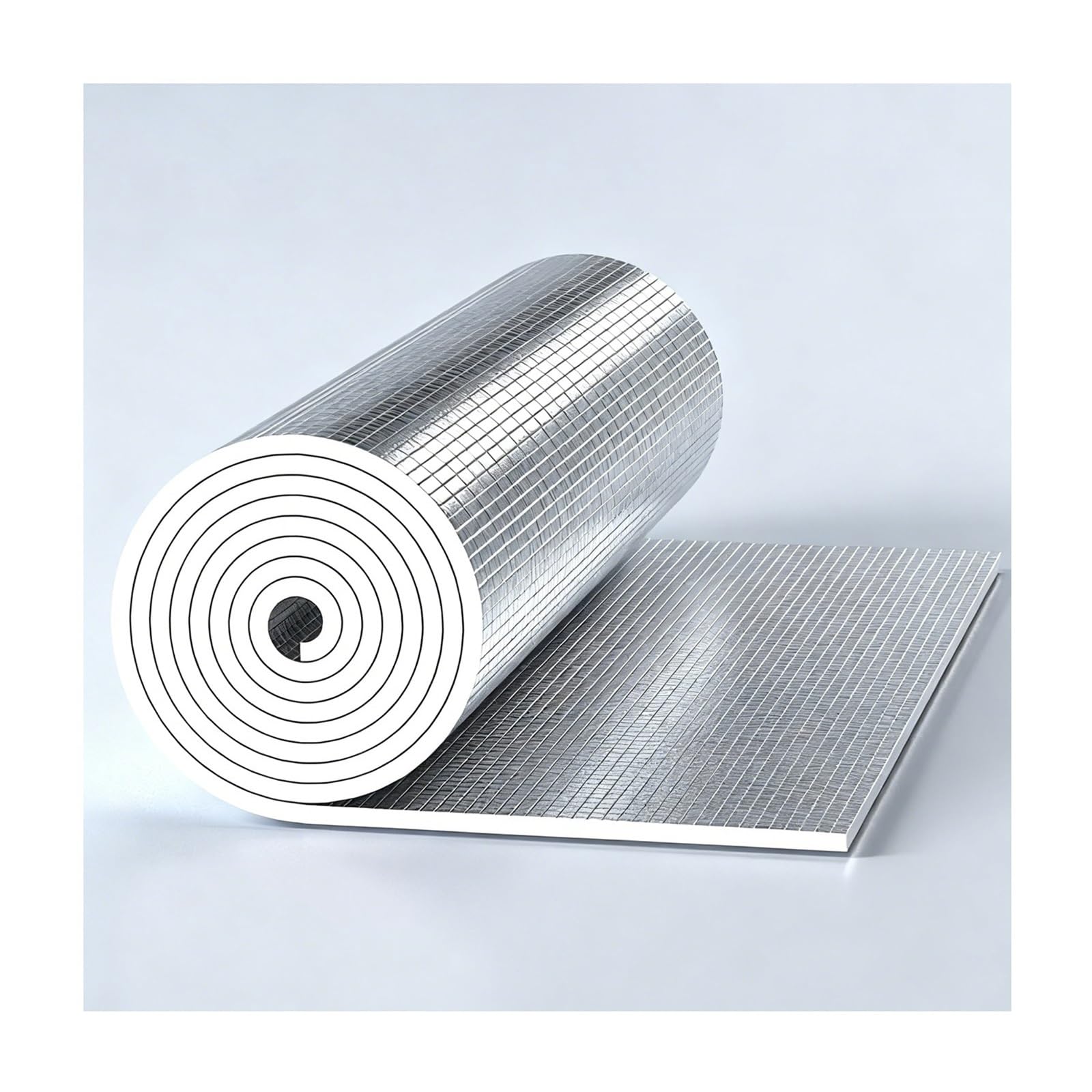 Barriera Isolante In Foglio Di Alluminio, Pannelli Riflettenti Termosifoni Rotolo Foglio , For Pareti, Soffitte, Condotti Dell'aria(200cm/78.7in,1cm/0.39in)
