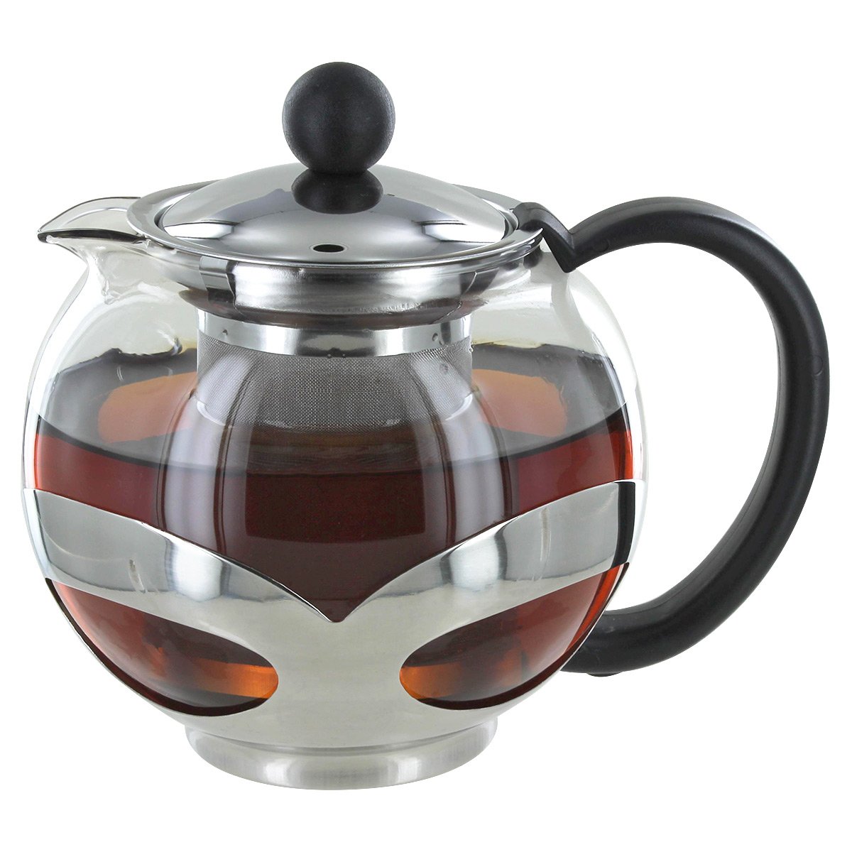Théière en verre 750 ml Uniware A10033 avec son filtre en acier inoxydable