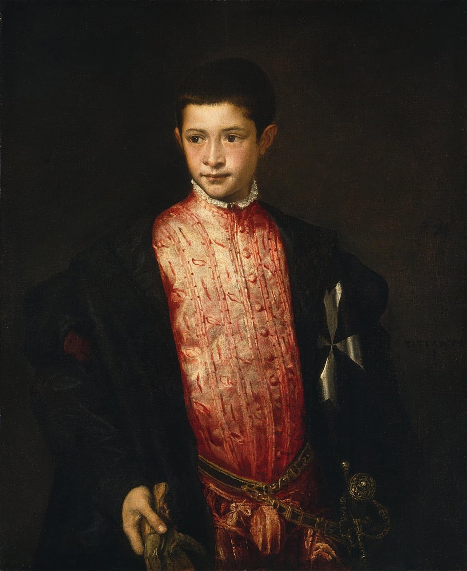 SERENDIPITP Aesthetic Poster Photo Wall Print Retro Picture Portrait of Ranuccio Farnese by Tiziano Vecelli Modern Wall Artwork for Home Decor 60x90cm