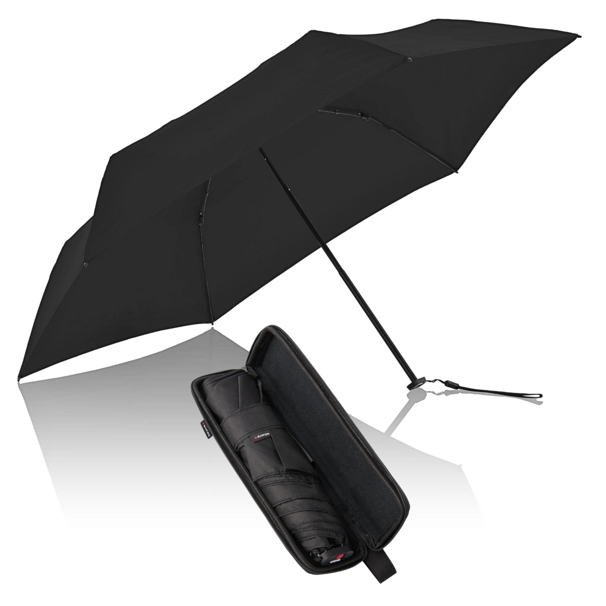 Knirps X4U My Clever Companion– 90cm Diameter Windproof Manual Open/Close Umbrella, Small and Compact Design for Travel and All Weather Protection,