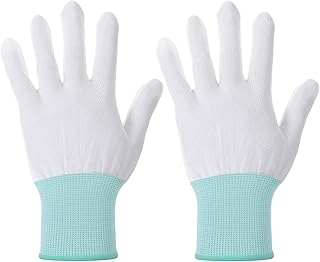 2 Pairs Quilting Gloves for Free-Motion Sewing, Quilting Gloves for Quilters Lightweight Nylon Glove for Crafting Supplies and Accessories