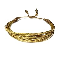 Vista 316 de Colorful Bracelet for Men and Women with Hematite Stones: Handmade Designer Adjustable Multistrand String Knotted Macrame Friendship Bracelet