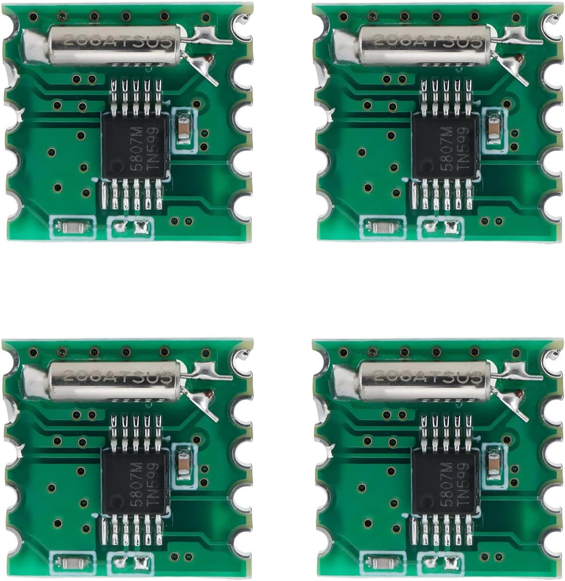 Create idea 4X RDA5807M FM Stereo Receiver Module, RRD-102V2.0 2.7V-5.5V I2C Interface for FM Audio 76-108MHZ