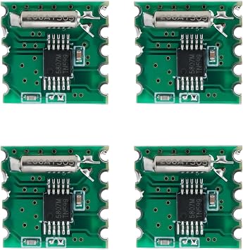Create idea 4X RDA5807M FM Stereo Receiver Module, RRD-102V2.0 2.7V-5.5V I2C Interface for FM Audio 76-108MHZ