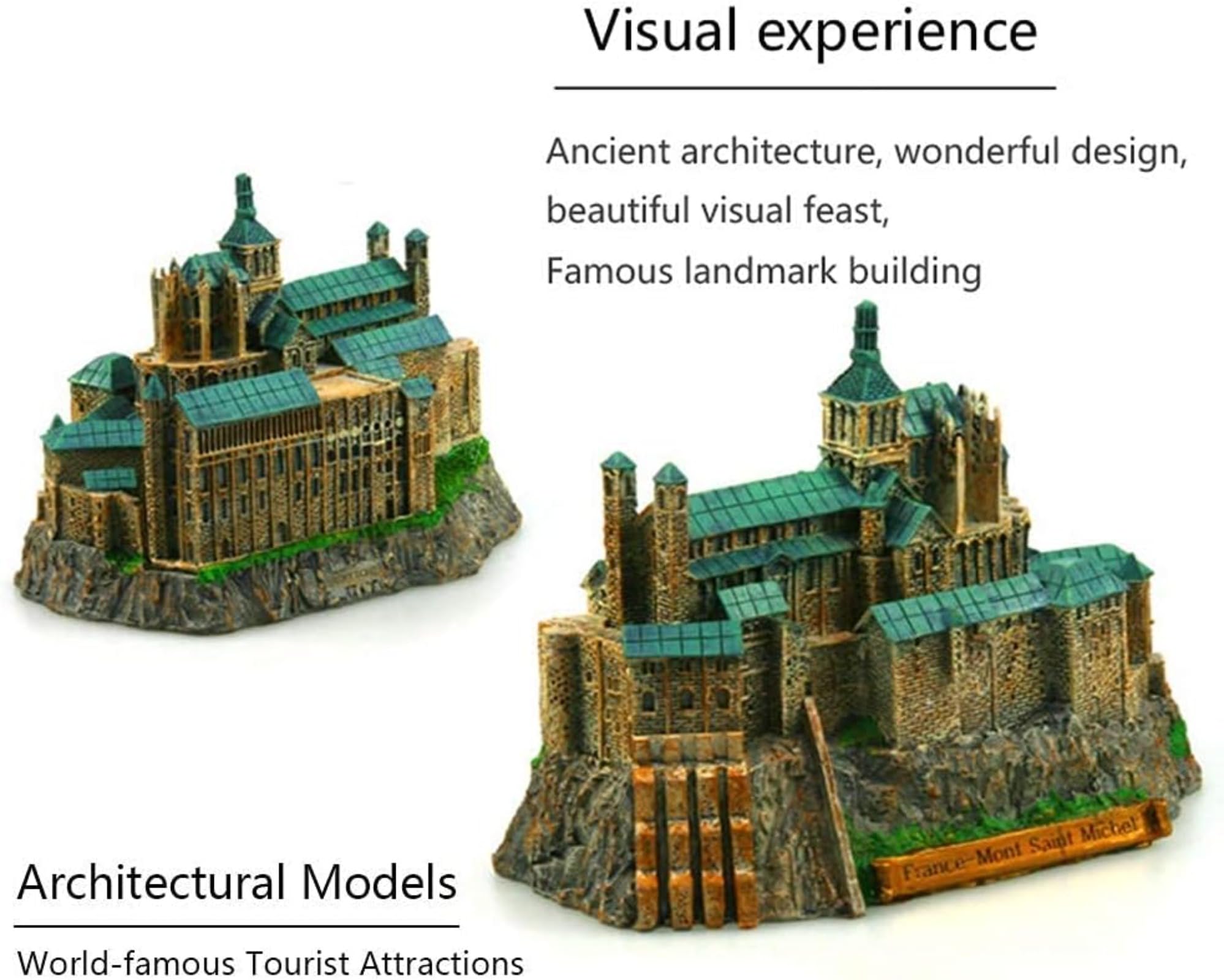 Amazon.co.jp: インテリア彫刻、フランス、モンサンミッシェル、樹脂像