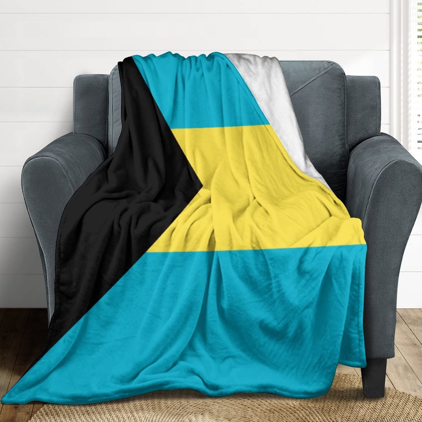 Couverture de lit Bahamas flanelle douce et chaude 177,8 x 203,2 cm