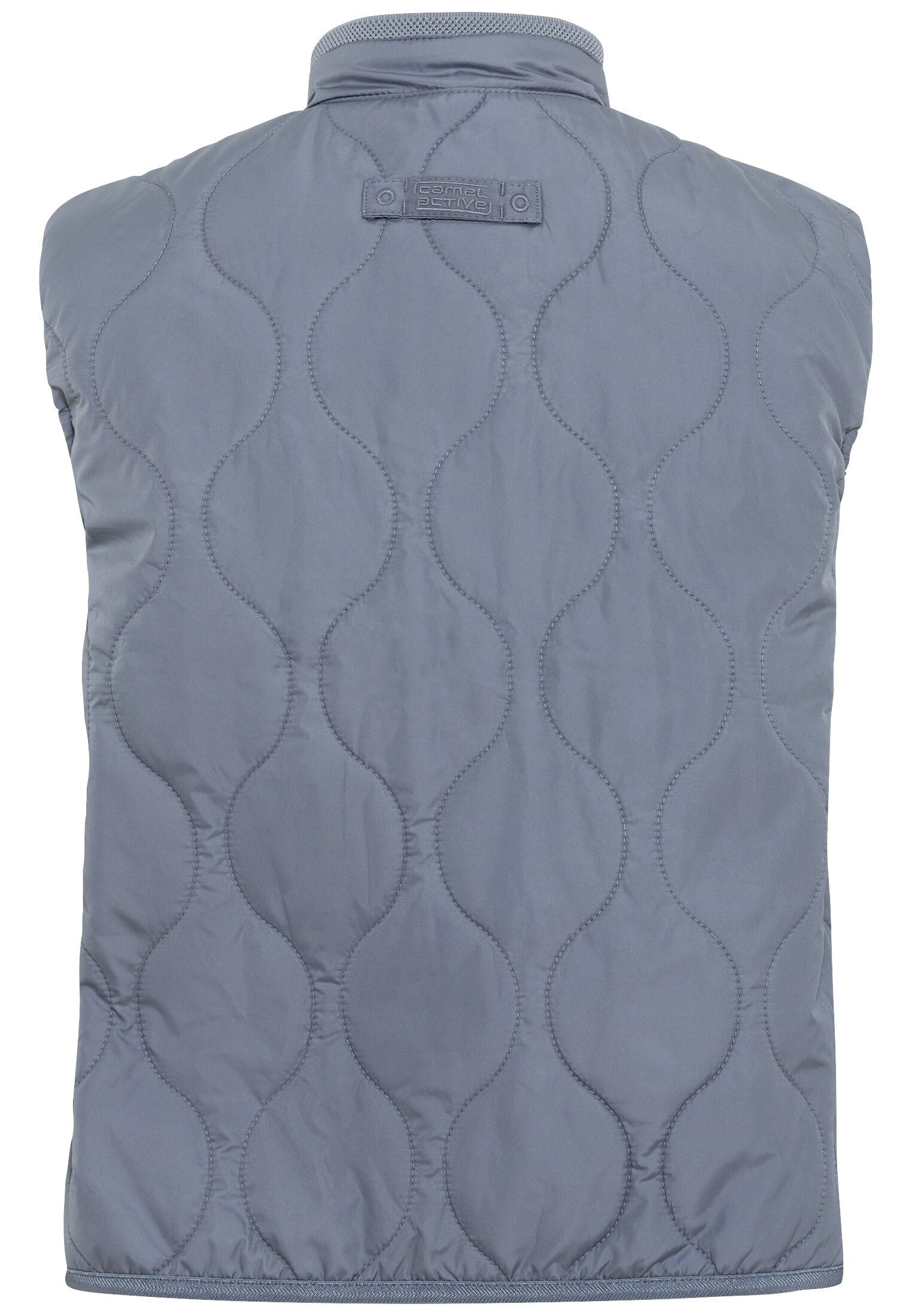 camel active Damen Kurze Steppweste aus recyceltem Polyester