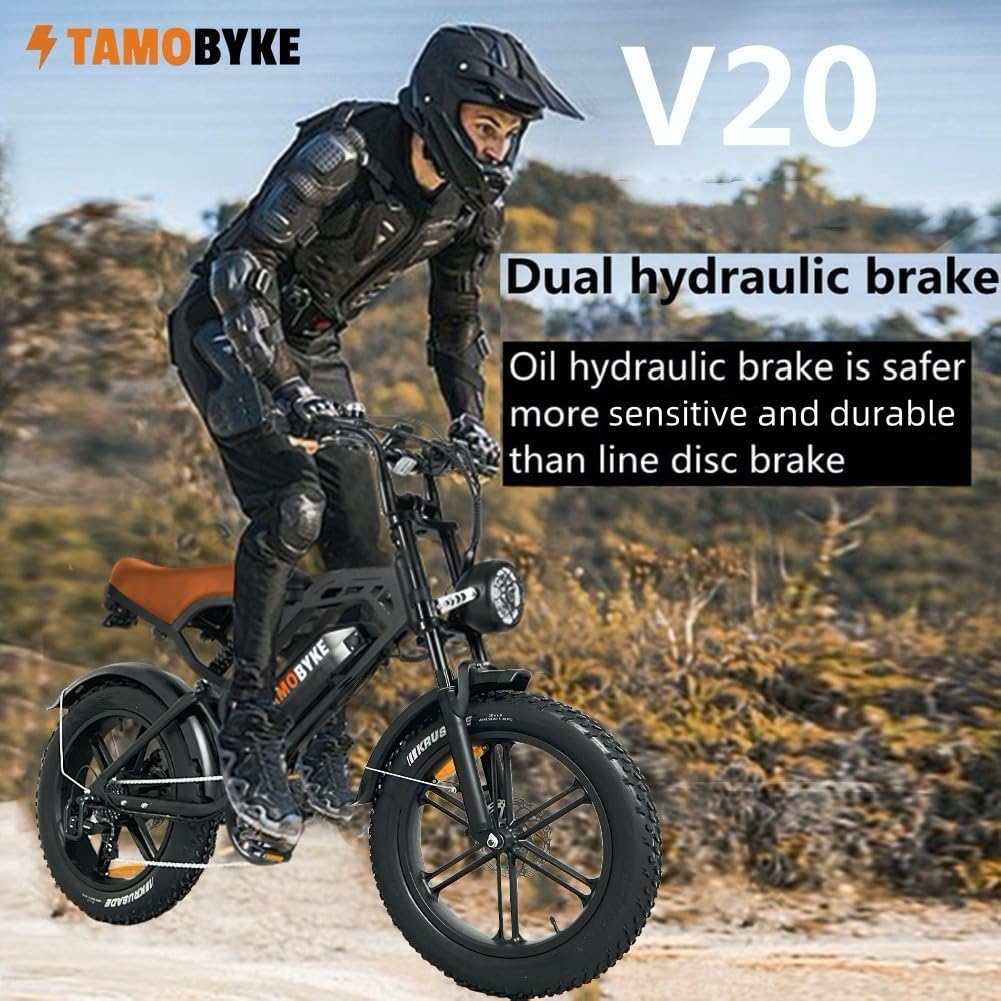 Moped Style 750W/1500W Electric Bike for Adults,28mph/30mph/33mph Ebike&34-80Miles PAS Range,48V15.6ah/18.2ah/ (874Wh) Larger Battery, 20'' Fat Tire Electric Bike,UL 2849 Certified.