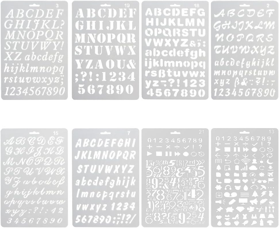 60 Stencil Fiorellini In Plastica PET Per Pittura Fai Da Te – 5x8,9 Cm – Riutilizzabili Per Legno, Tessuto, Muro E Scrapbooking