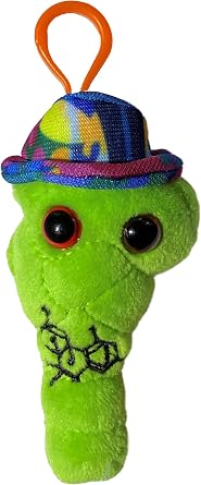 GIANT MICROBES THC Plush Keychain, Pothead Gift, Bag Charms, Science Keychain, Brain Gifts, Neuroscence, 420 Gifts for Stoners, Funny Science Gift