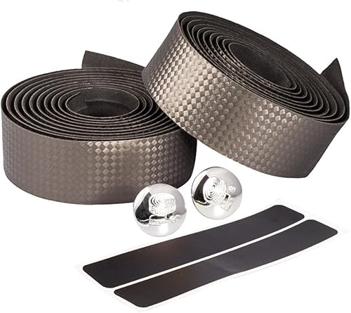 Miniatura 7 de Cinta de manillar de corcho súper suave de fibra de carbono para bicicleta de carretera, cinta de manillar de corcho MTB con tapones de barra