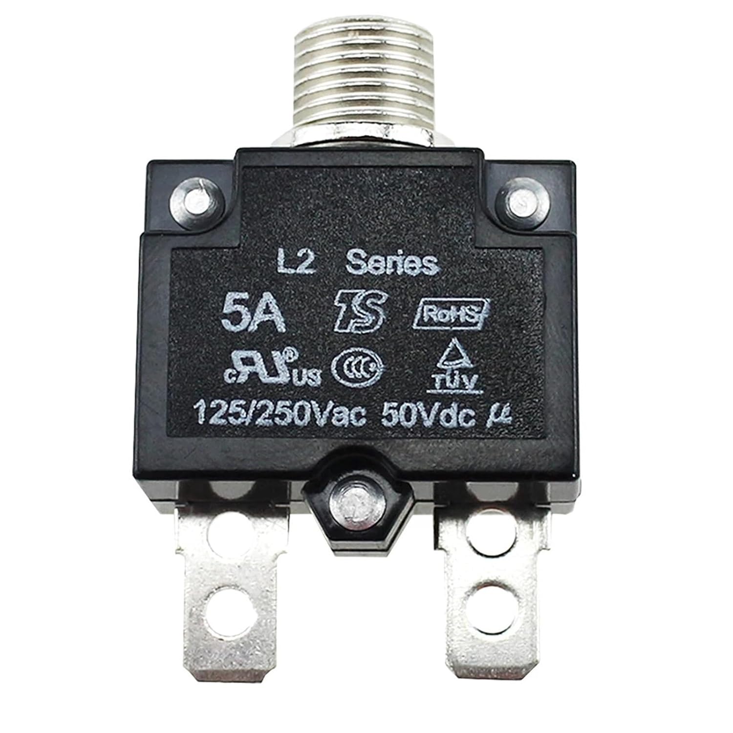 5A/10A/15A/20A/30AMP Push Button Circuit Breaker Panel Mount Air Switch Thermal Electric Protection Moulded Case Resettable (Size : 30A)