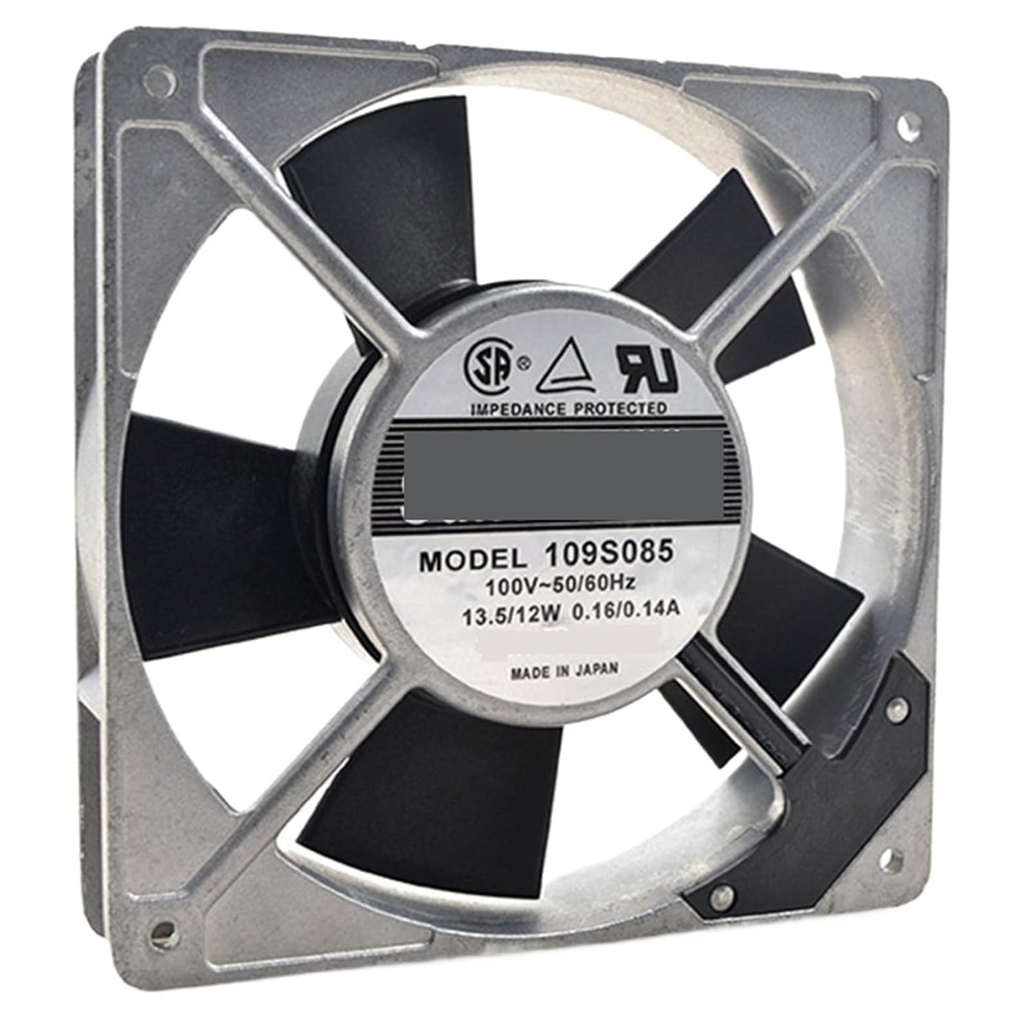 for 109S085 AC 110V 50/60Hz 13.5/12W 0.16/0.14A 12cm 12025 120x120x25mm Axial Flow Cooling Fan