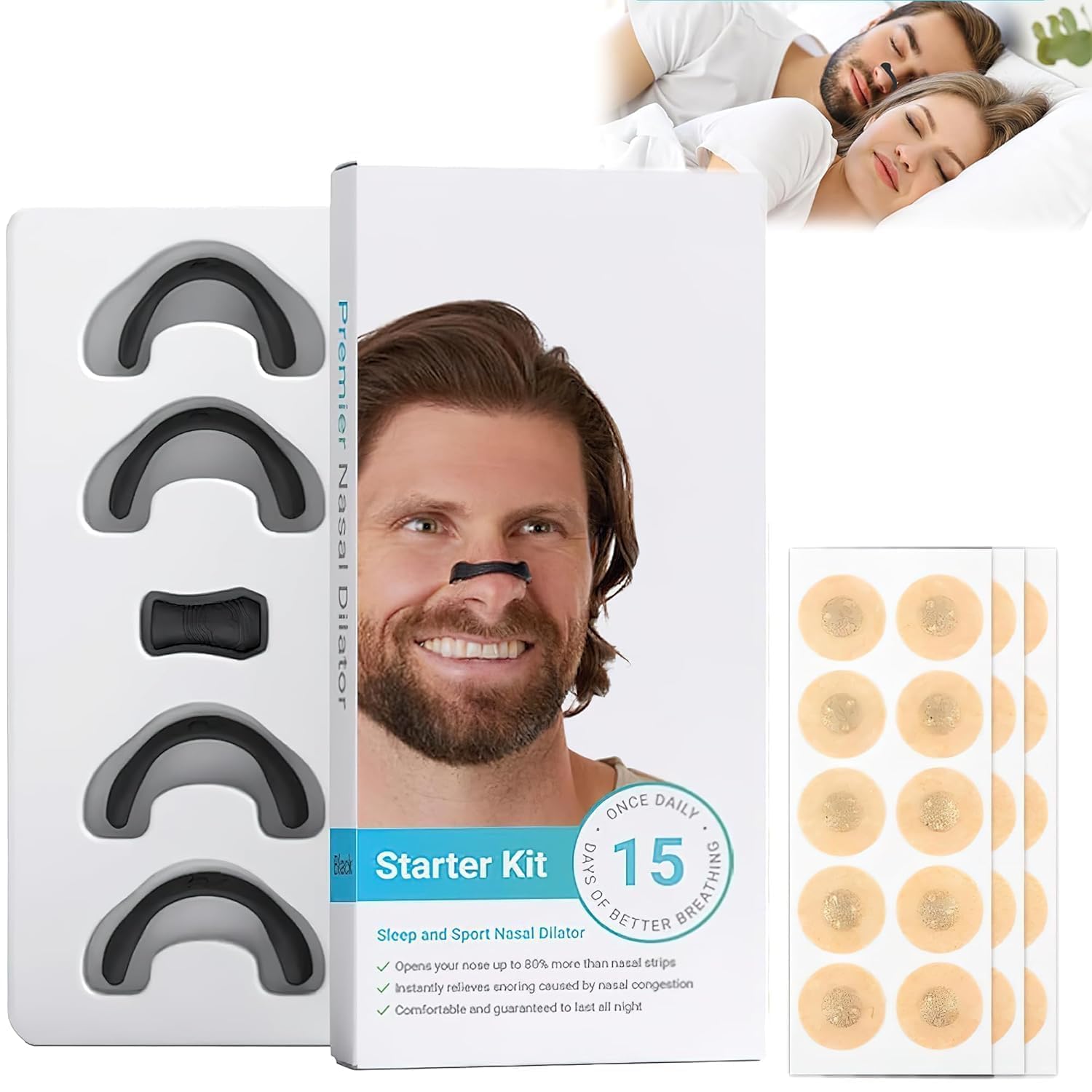From The Farm Breathing Nasal Starter Kit – Natural Nasal Dilators and Saline Solution for Congestion Relief, Improved Airflow, and Respiratory Health, Drug-Free Solution for Easier Breathing (Sticker - 15)-image-32