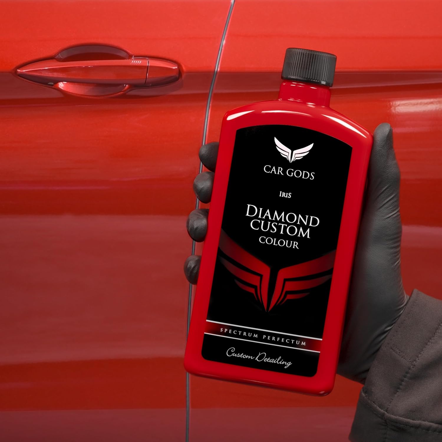 Car Gods Iris Custom Color Light Red 3-in-1 Polish Wax Color Restorer & Scratch Remover, 16 Colors Available, 17 Fl Oz - Image 3