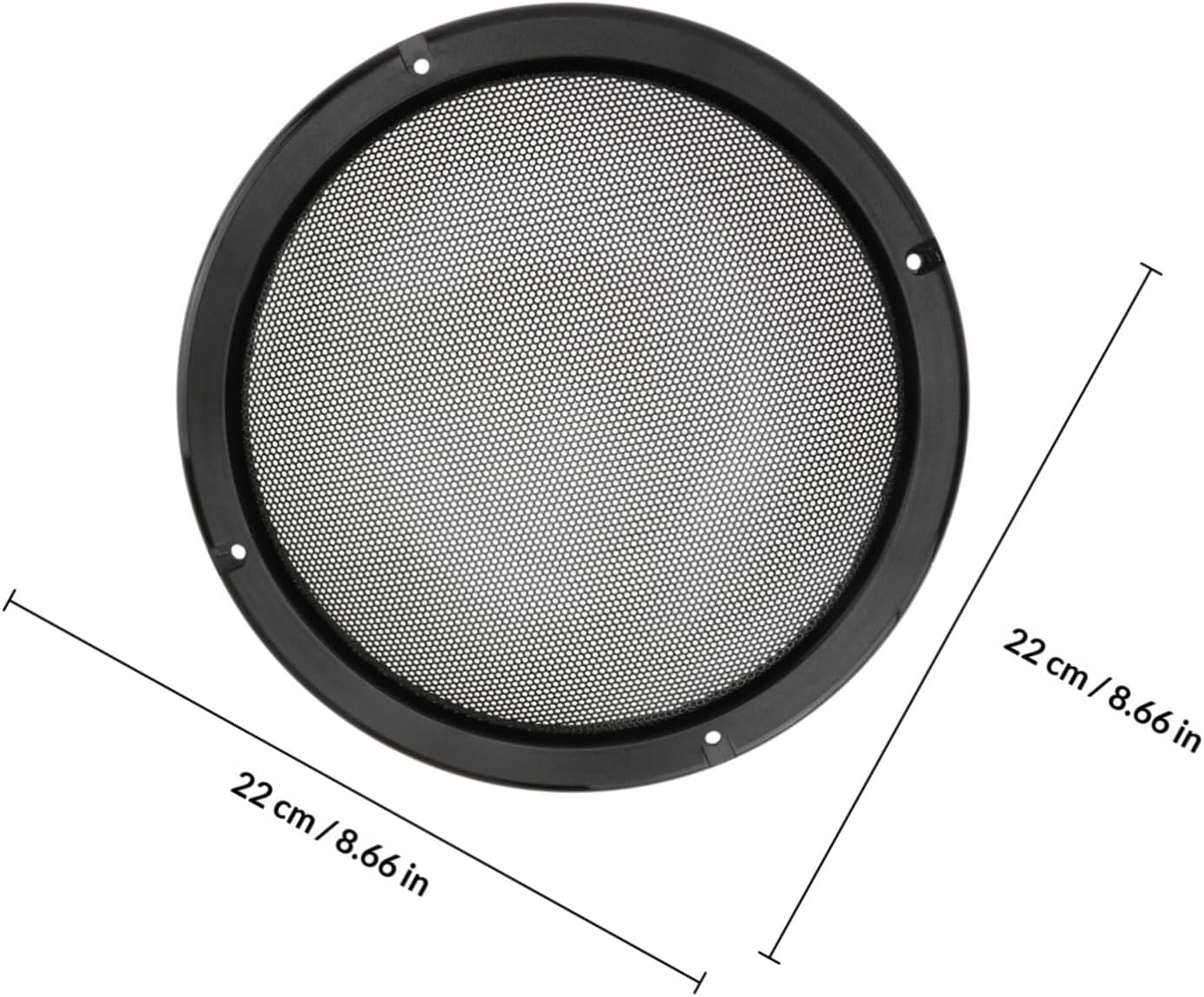 2pcs Black Car Speaker Diaphragm Covers Protective Membranes for Auto Speakers Loudspeaker Replacement Grill Accessories