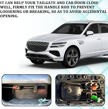 80 PCS Car Door Lock Rod Clips Assortment Kit, Door Handle Lock Rod Hood Latch Locking Push Clip, Left and Right Door Handle Rod End Clip Retainer for GM Chevy GMC Trucks Pickups