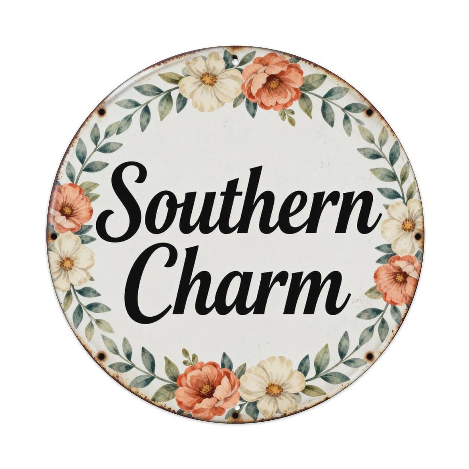 Southern Charm Metal Tin Sign Plaque
