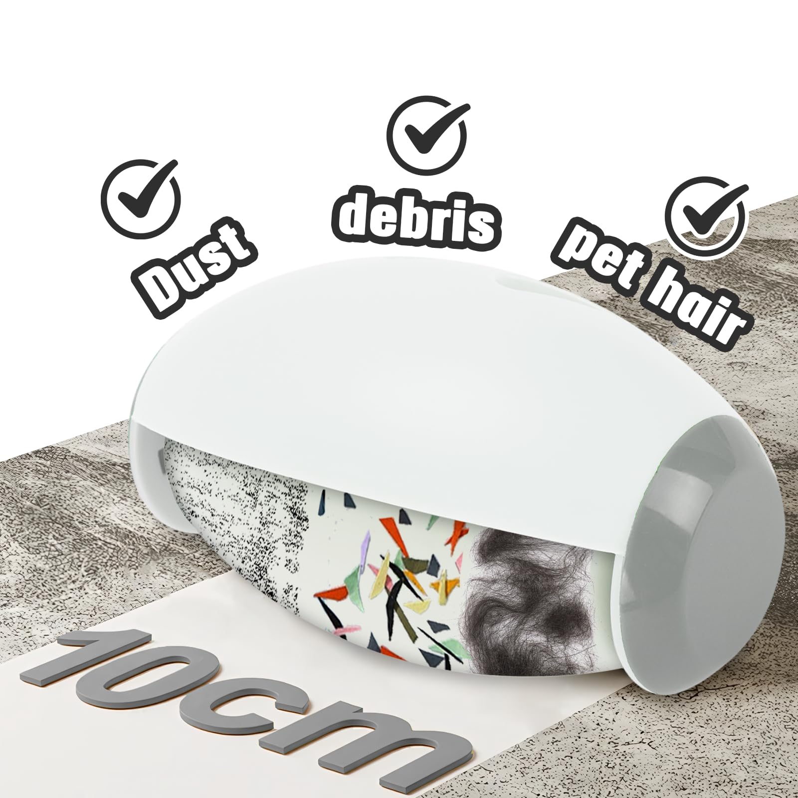 Rullo Antipelucchi Riutilizzabile Fiohiros - In Silicone, Lavabile, Verde - Foto 3