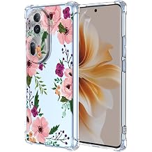 for Oppo Reno 11 Pro 5G Case with Clear Floral Pattern,Shockproof Soft Case for Oppo Reno 11 Pro 5G,Cherry Blossom