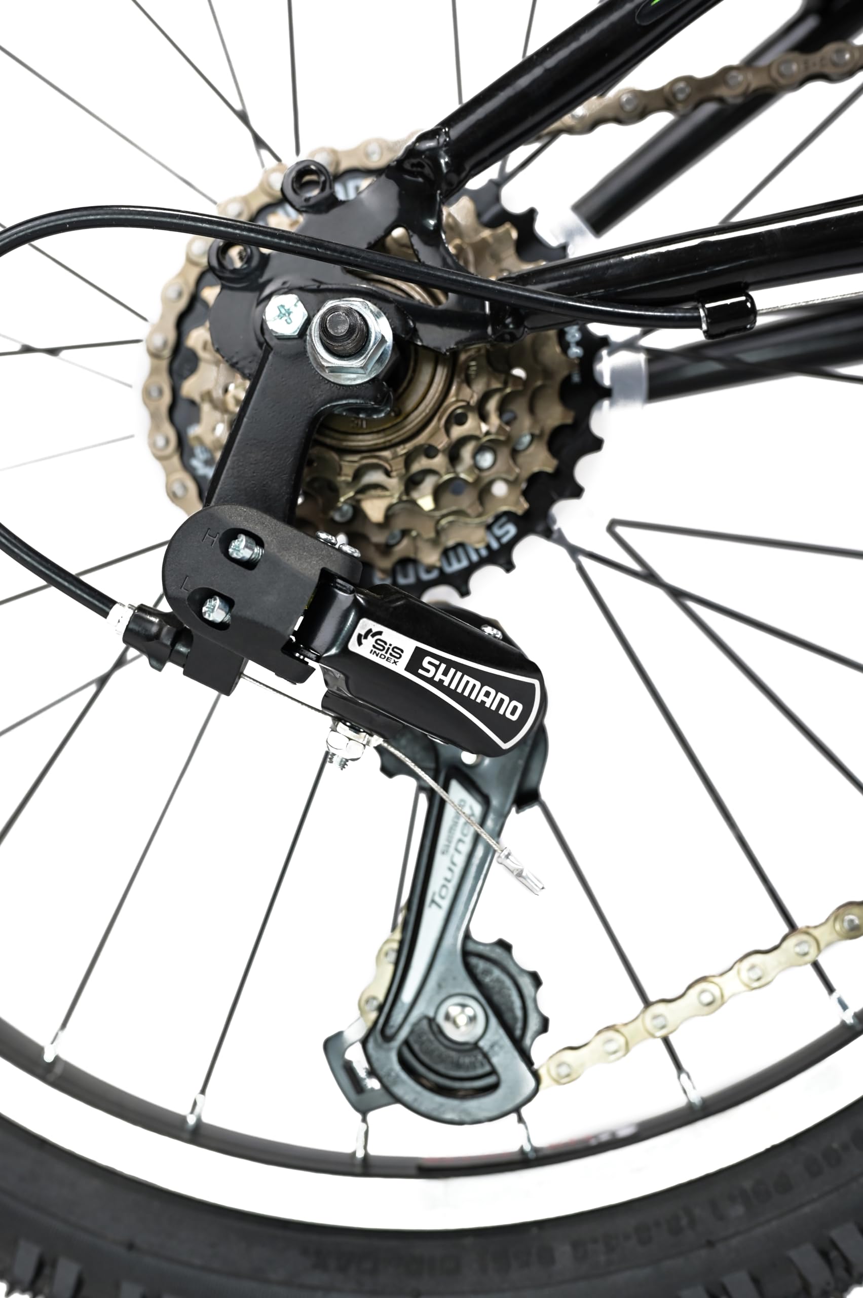 20 Zoll Guardian Kinderfahrrad MTB 18 Gang Shimano mit Beleuchtung nach StVZO Schwarz